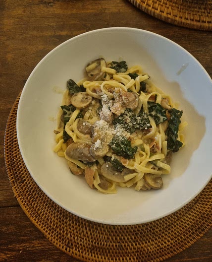 Cavolo Nero and Pancetta Pasta