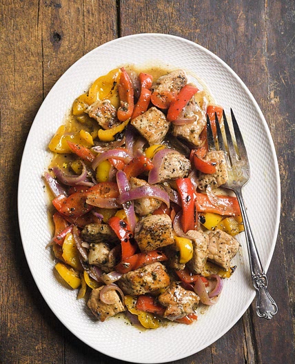 Sweet Peppers & Pork w/ Sage & Honey