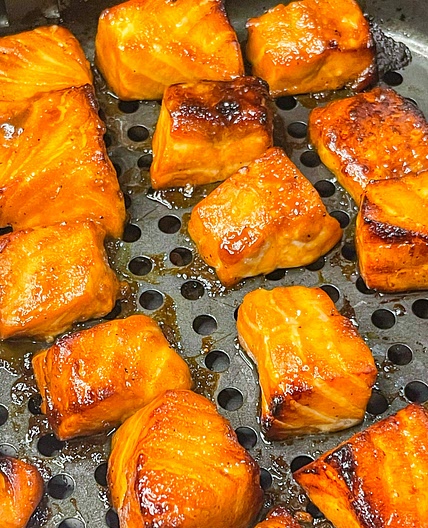 Air Fryer Hoisin Glazed Salmon