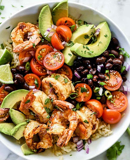 Chipotle Lime Shrimp Bowls