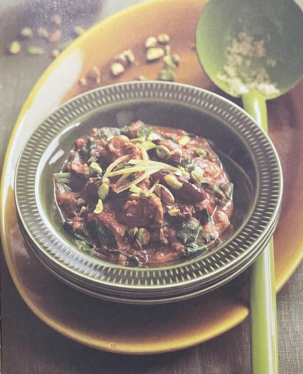 Beef, date and spinach tagine