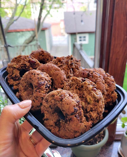 Peanut butter oat protein rings
