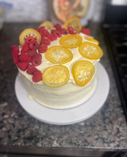 Raspberry lemon cake 
