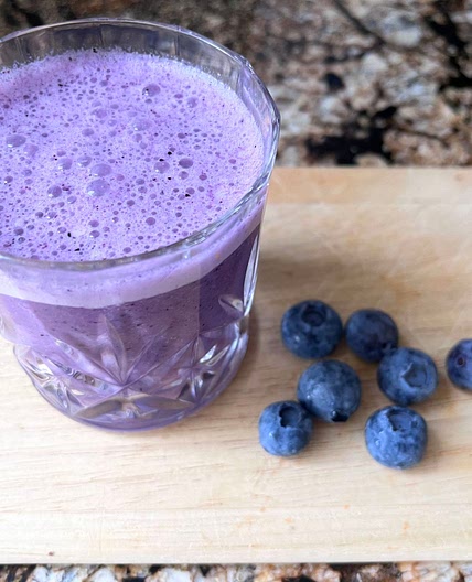 Blueberry Tofu Smoothie