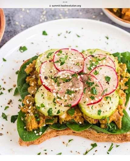 Kimchi Avocado Toast