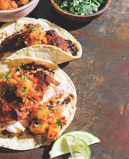 Chili & Lime Marinated Fish Tacos