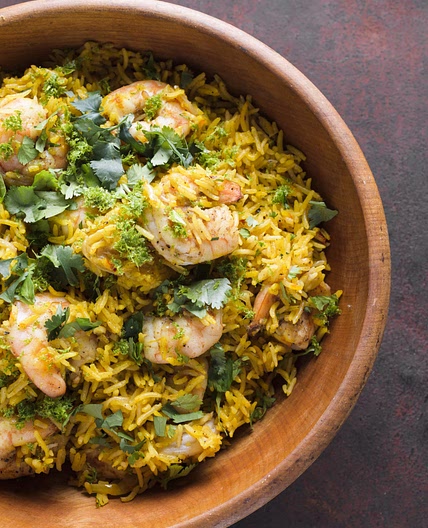 Kuwaiti Spiced Shrimp & Rice