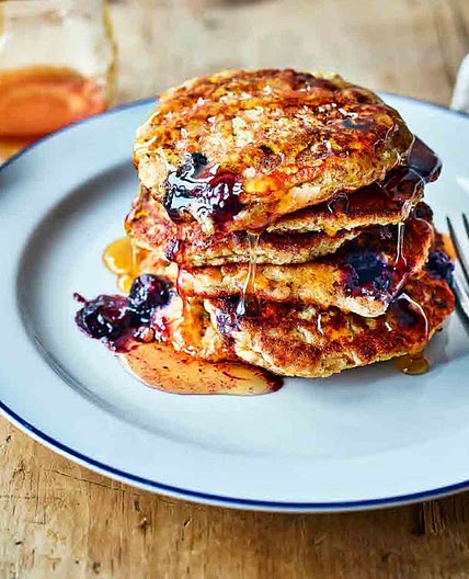 Overnight oatmeal pancakes