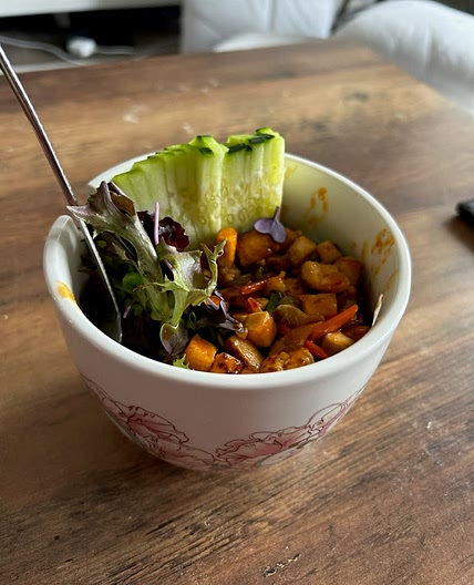 Tofu Microgreen salad
