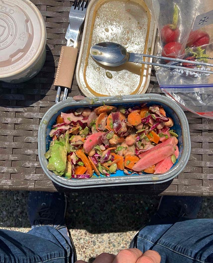 Red Cabbage/Chickpea Salad
