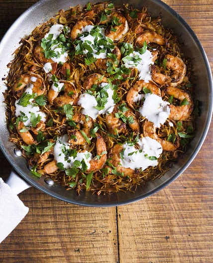 Toasted Noodles w/ Shrimp