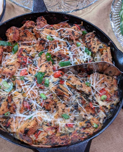 Cheesy Egg Bake Strata