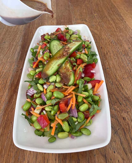 Asian Edamame Salad with Ginger Dressing