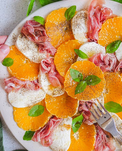 Salade Caprese Orange 🥗