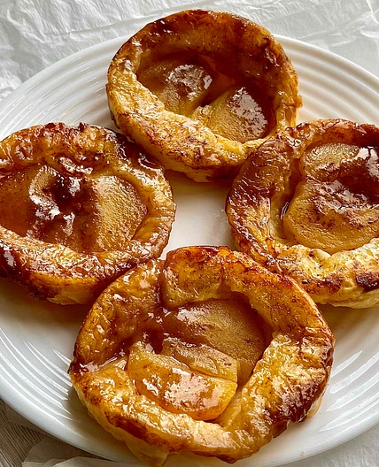 Flipped Salted Caramel Apple Pies 