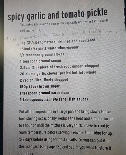 Spicy Garlic & Tomato Pickle