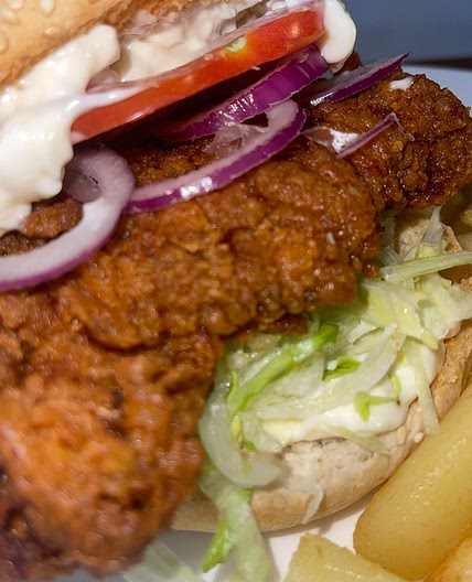 Deep Fried Chicken Burger 