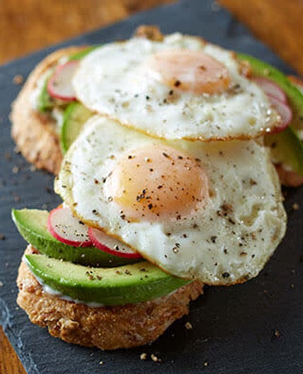 Avocado-and-egg on toast