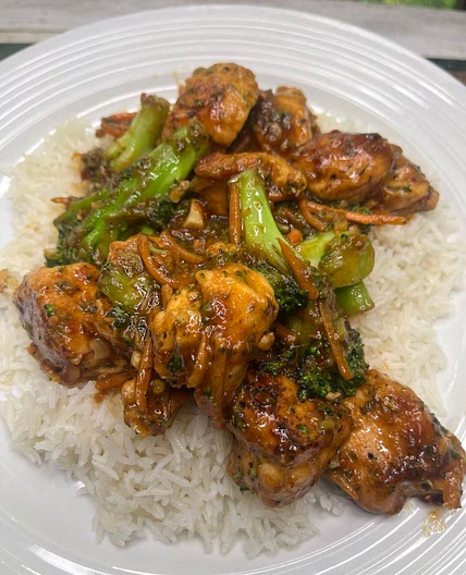 Chili Garlic chicken & broccoli 