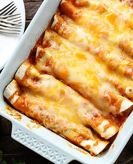 5 Ingredient Beef Enchiladas