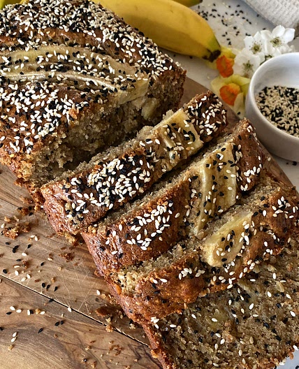 Tahini Banana Bread