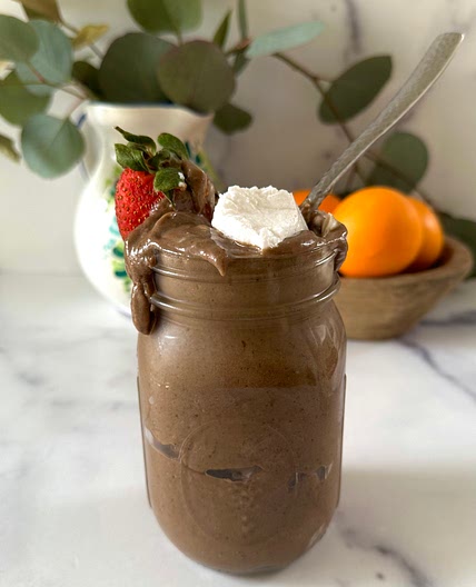 Healthy Vegan Chocolate Frosty (Wendy's Copycat)