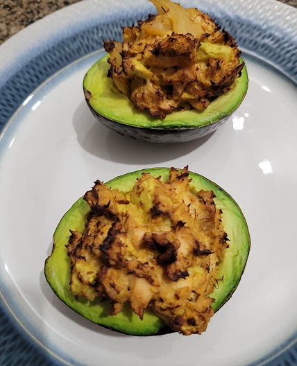 Air Fryer Tuna Stuffed Avocados