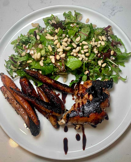Balsamic Glazed Chicken Thighs