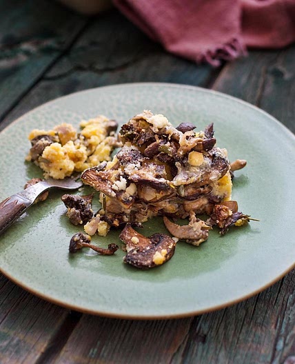 Wild Mushroom & Polenta Casserole