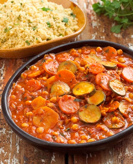 Moroccan Vegetable Stew with Couscous