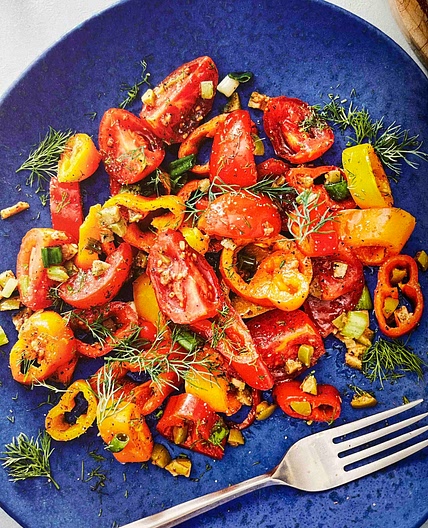 Rainbow Sweet Pepper Salad 