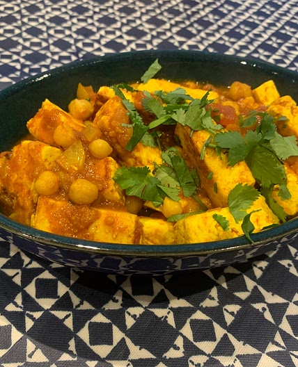 Paneer with Chickpeas