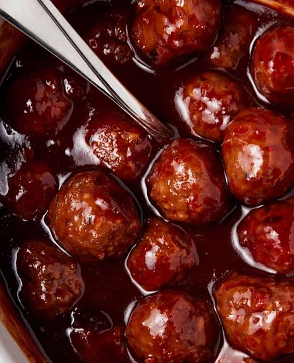 Crock Pot BBQ Meatballs or Lil Smokies (momma's recipe)