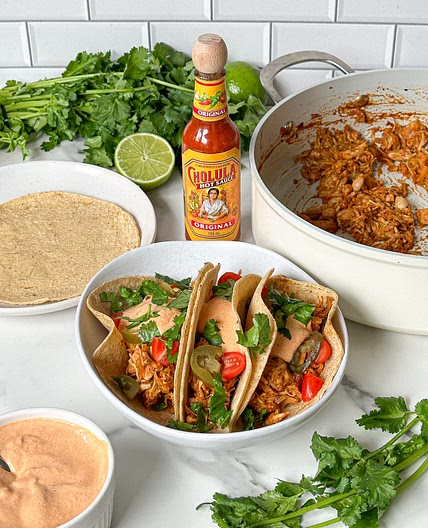Spicy “Pulled Pork” Tacos