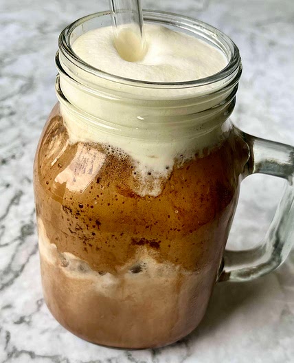 Dalgona Mocha Iced Coffee 