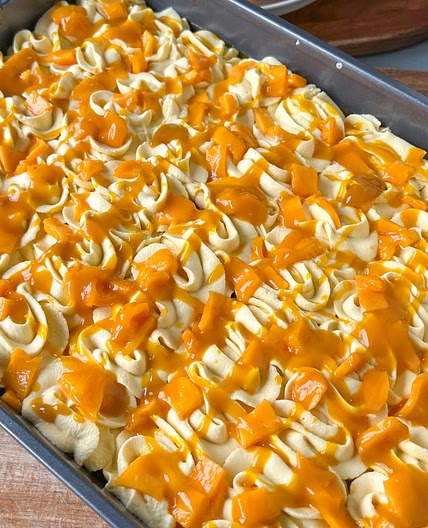 Coconut Mango Tres Leches Cake