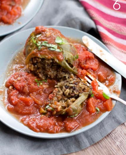 Cabbage Rolls with Wild Rice