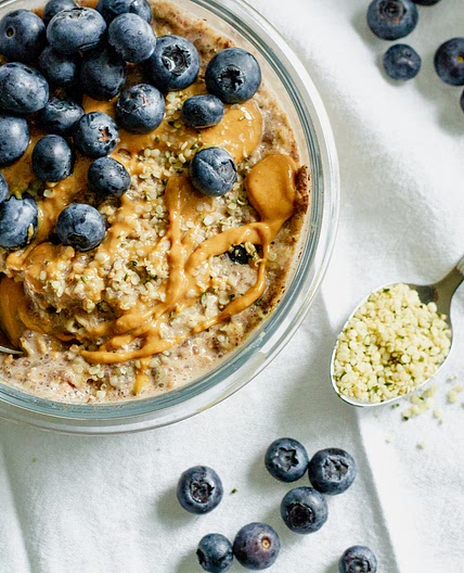 Blueberry Chia Cinnamon Overnight Oats