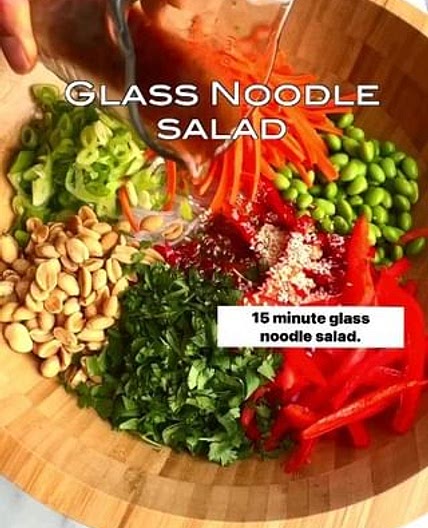 🍜🥗15-Minute Glass Noodle Salad by