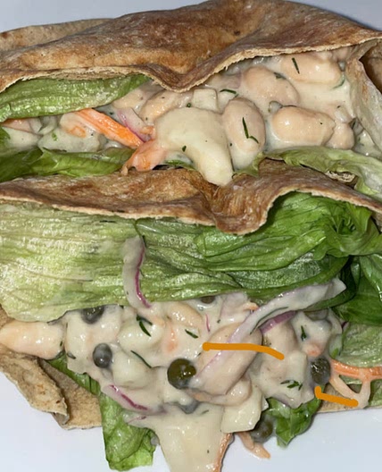 Vegan NoTuna Salad with palm hearts 