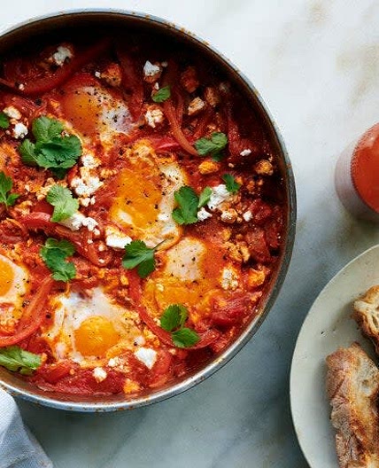 NYT Shakshuka with feta recipe