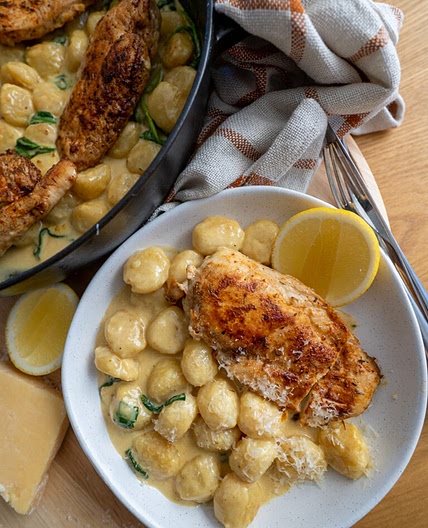 One Pan Lemon Gnocchi Chicken