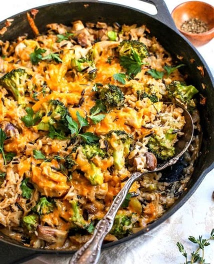Chicken & Broccoli Rice Casserole 
