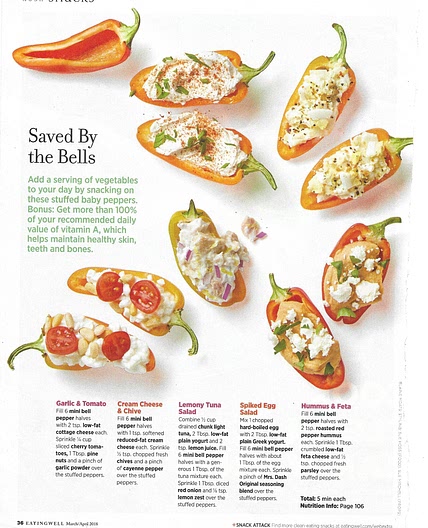 Mini Bell Pepper Bites - Spiked Egg Salad
