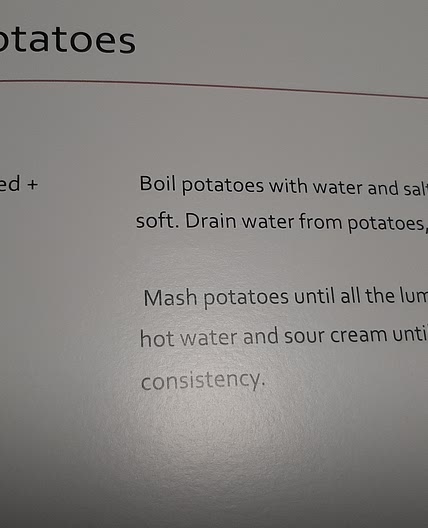 mashed potatoes