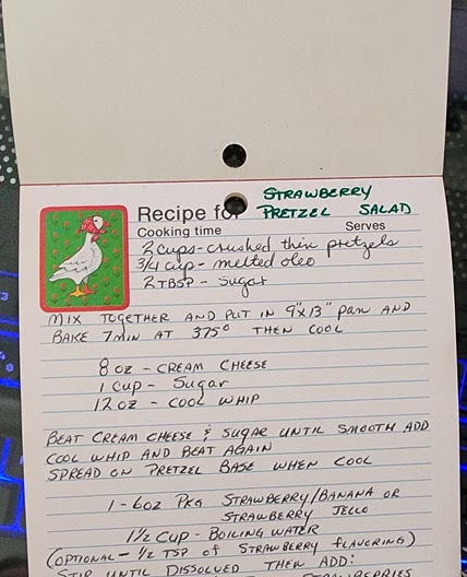 Strawberry pretzel salad