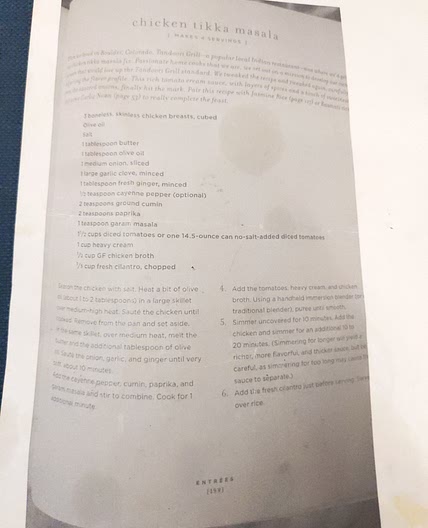 Chicken Tikka masala