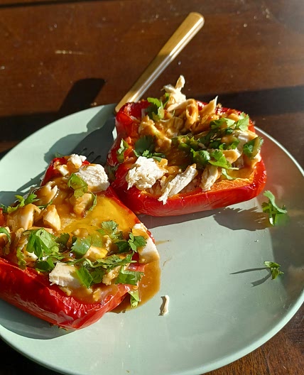 Thai bell pepper boats