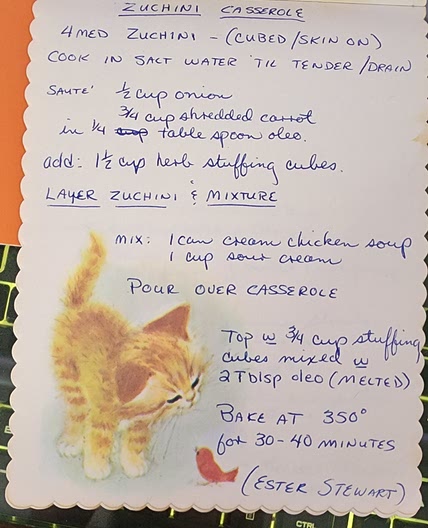 Zucchini casserole