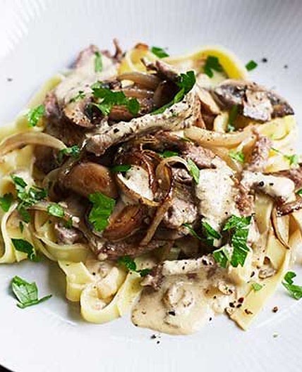 Beef stroganoff